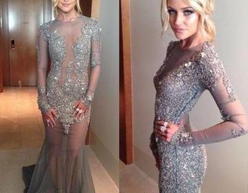 see through evening gowns